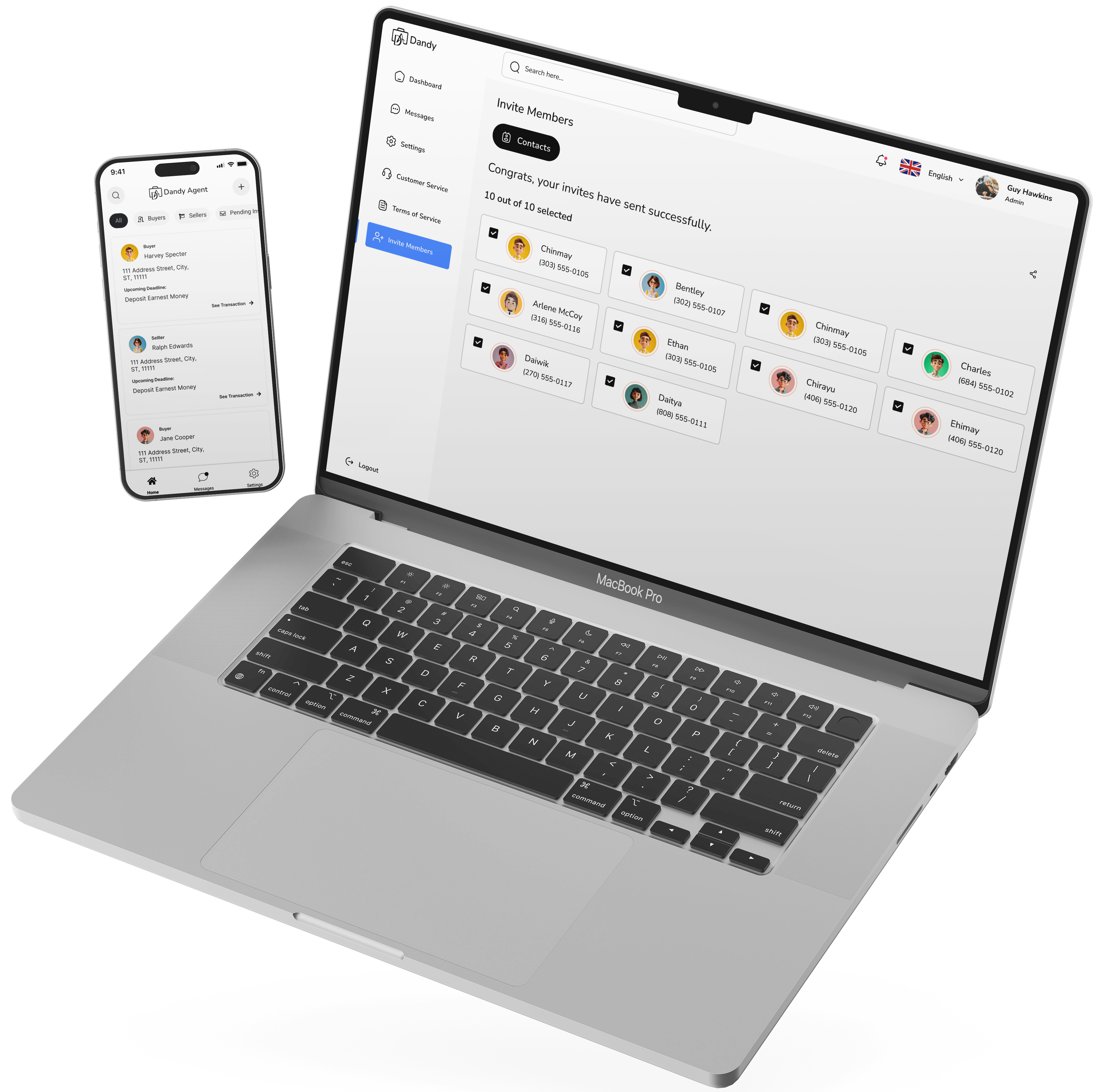 IARC project laptop view